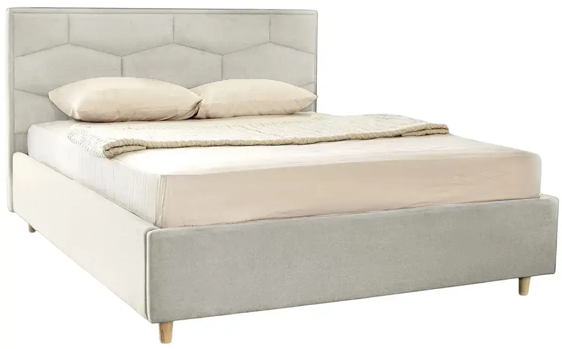 Pat cu saltea Charmbed Confort Solomia Eco Royal 02 Beige + Saltconfort Classic Ortopedic 160х200/20