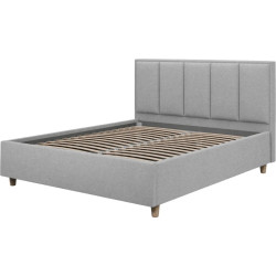 Pat cu saltea Charmbed Confort Stenli Modern Glow 15 Light Grey/Walnut + Saltconfort Classic Ortopedic 140х200/20 Thumb