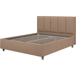 Кровать с матрасом Charmbed Confort Stenli Modern Velluto 03 Mika/Walnut + Saltconfort Classic Ortopedic 140х200/20 Thumb