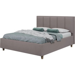 Pat cu saltea Charmbed Confort Stenli Modern Velluto 15 Silver/Walnut + Saltconfort Classic Ortopedic 140х200/20 Thumb