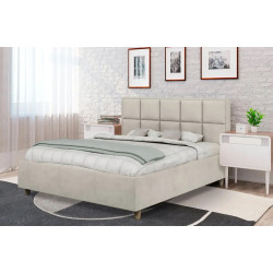 Pat cu saltea Charmbed Confort Tatiana Eco Royal 02 Beige + Saltconfort Classic Ortopedic 160х200/20 Thumb