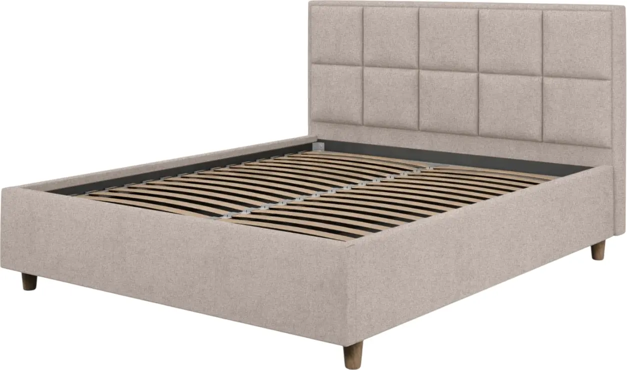Pat cu saltea Charmbed Confort Tatiana Modern + Lux Ortopedic 180х200 (Fossil) - 3