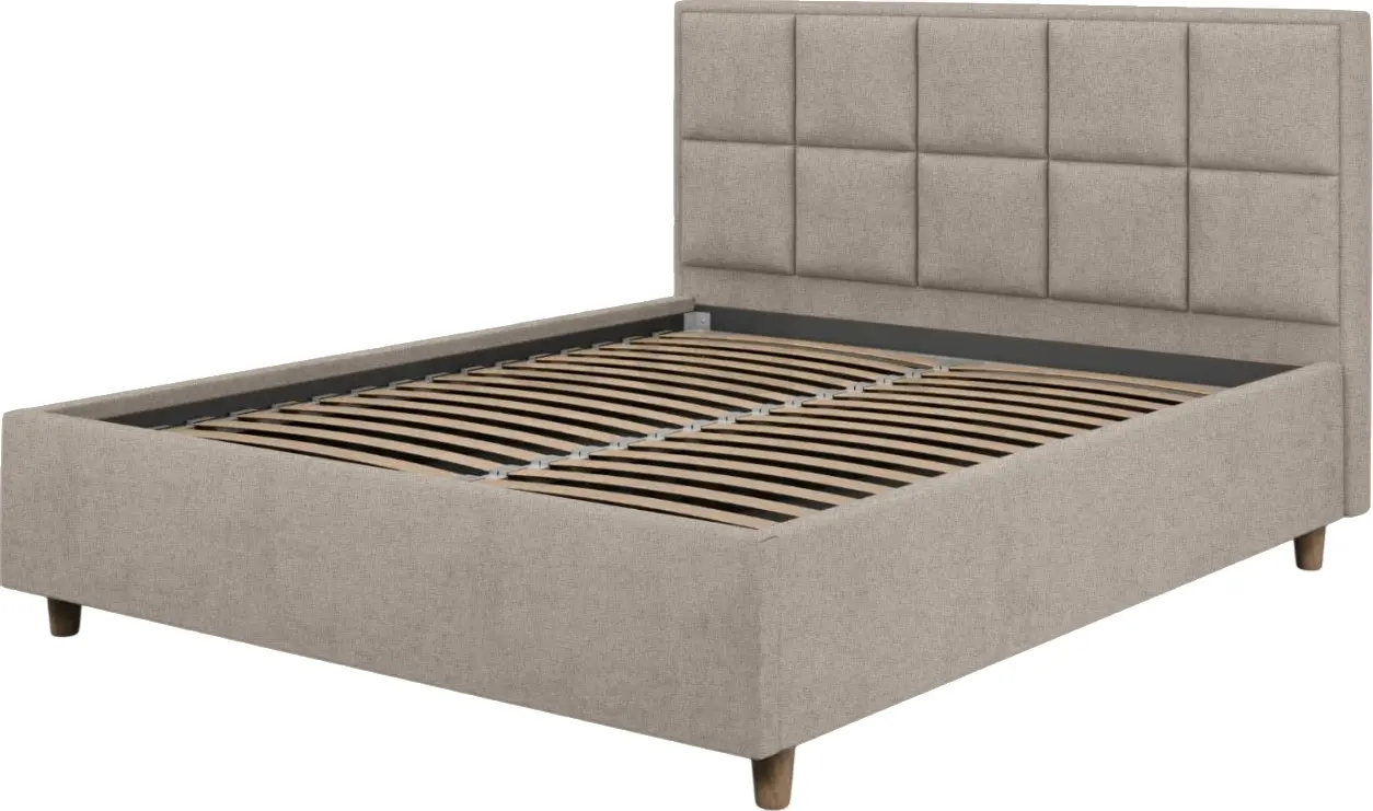 Pat cu saltea Charmbed Confort Tatiana Modern + Lux Ortopedic 180х200 (Stone) - 3