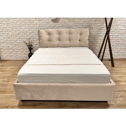 Кровать с матрасом Charmbed Premium Adaline London 02 Milk Coffee + Saltconfort Classic Ortopedic 140х200/20 Thumb