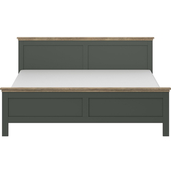 Pat cu saltea Helvetia Evora S 24ZRJU30 Green/Lefkas Oak + Saltconfort Classic Ortopedic 140х200/20 Thumb