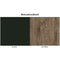 Pat cu saltea Helvetia Evora S 24ZRJU30 Green/Lefkas Oak + Saltconfort Classic Ortopedic 140х200/20 Thumb