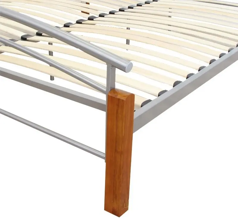 Pat cu saltea Mobhaus Mirela Alder/Silver + Saltconfort Lux Ortopedic 180х200/22