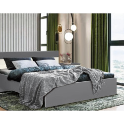 Кровать с матрасом Modern Komfi Slate Gray/Craft Oak White + Saltconfort Classic Ortopedic 160х200/20 Thumb