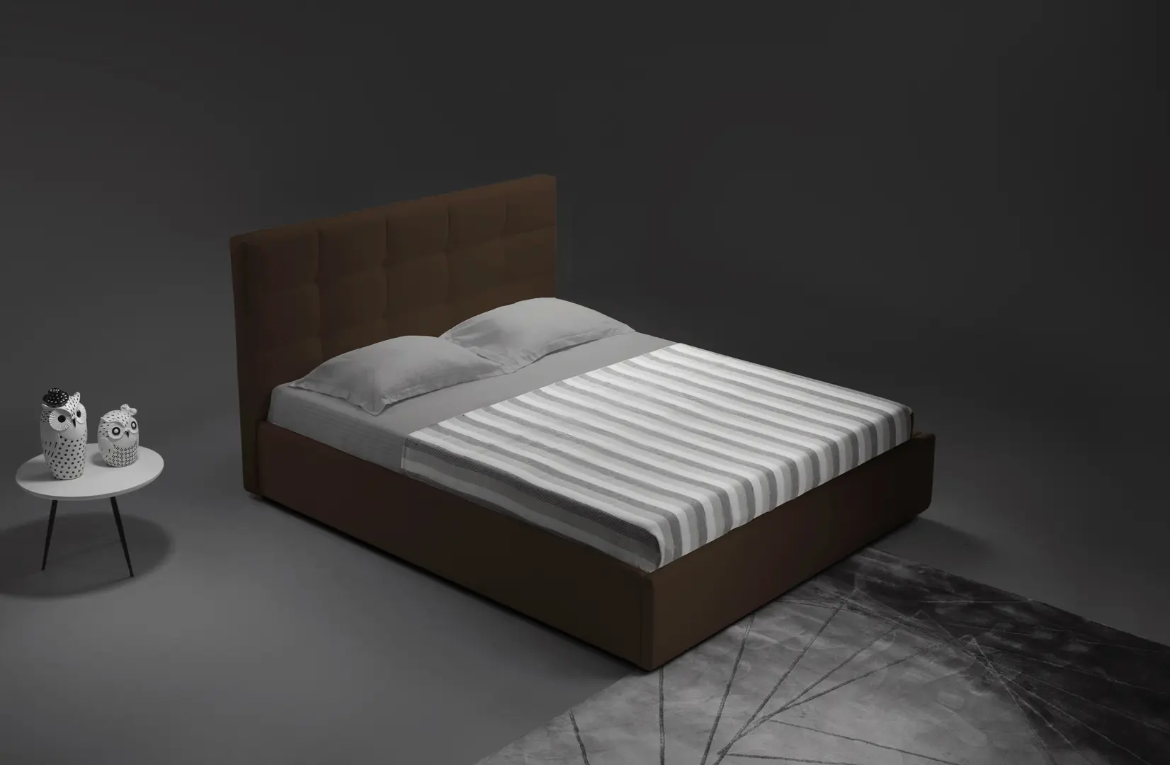 Кровать с матрасом Montella Napoli Riviera 28 Dark Brown + Saltconfort Classic Ortopedic 160х200/20