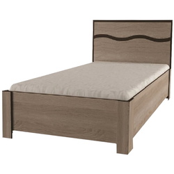 Pat cu saltea Yasen Jeneva baza lamele Sonoma Oak Truffle/Wenge Magic + Saltconfort Classic Ortopedic 80х200/20 Thumb