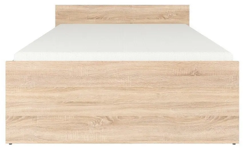 Pat cu saltea Yasen Nepo LOZ/90 Sonoma Oak + Saltconfort Classic Ortopedic 90х200/20