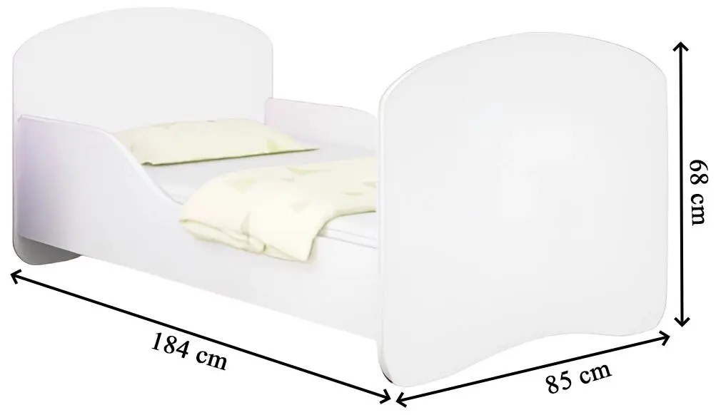 Pat ACMA Meble Acma I Formula 1 80x180 saltea 7cm (White)