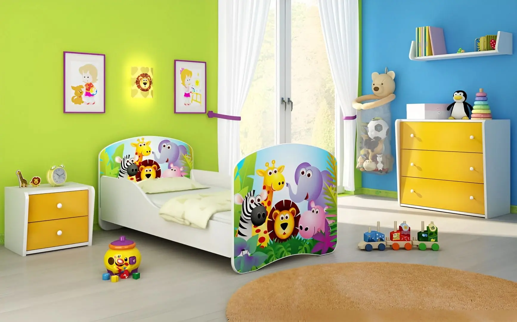 Pat ACMA Meble Acma I Zoo 80x160 saltea 7cm (White)