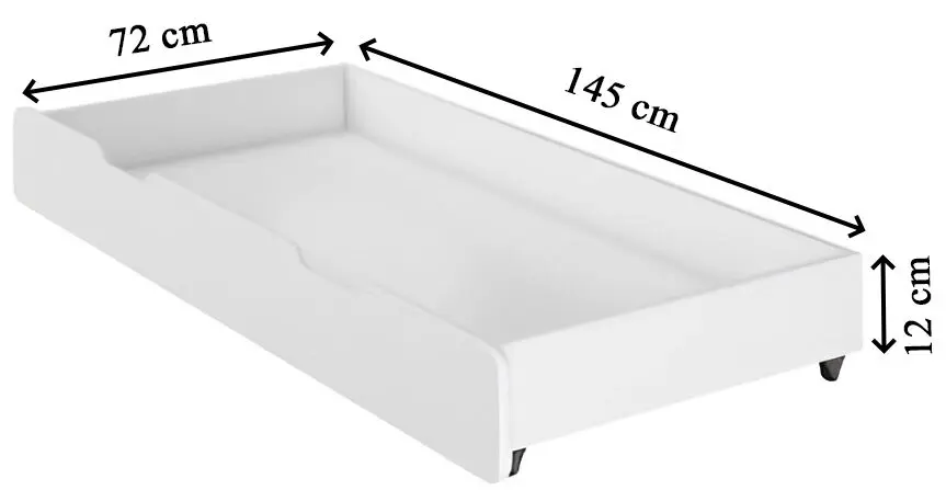 Pat ACMA Meble Acma I Zoo 80x160 sertar/saltea 7cm (White)