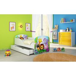 Pat ACMA Meble Acma I Zoo 80x180 sertar/saltea 7cm (White)