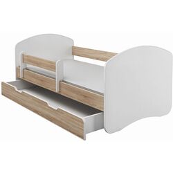 Pat ACMA Meble Acma II 70x140 bariera/sertar/saltea 6cm (White/Sonoma Oak) Thumb