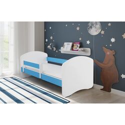 Pat ACMA Meble Acma II 80x160 bariera/saltea 7cm (White/Blue)