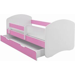 Pat ACMA Meble Acma II 80x160 bariera/sertar/saltea 7cm (White//Pink) Thumb