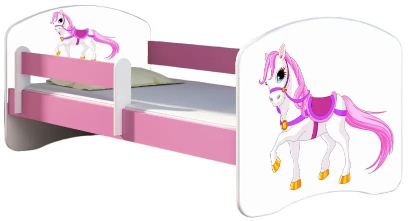 Pat ACMA Meble Acma II Horse 70x140 bariera/saltea 6cm (Pink)