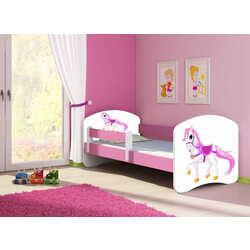 Pat ACMA Meble Acma II Horse 80x160 bariera/saltea 7cm (Pink)