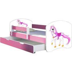 Pat ACMA Meble Acma II Horse 80x160 bariera/sertar/saltea 7cm (Pink) Thumb