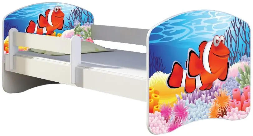 Pat ACMA Meble Acma II Nemo 80x160 bariera/saltea 7cm (White)