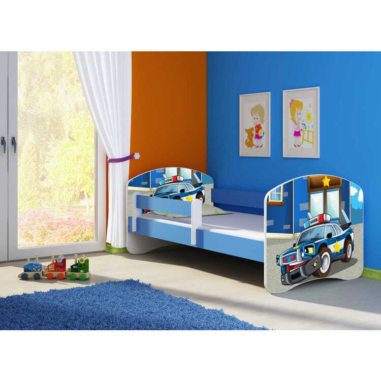 Кровать ACMA Meble Acma II Police 80x180 бортик/матрас 7cm (Blue)