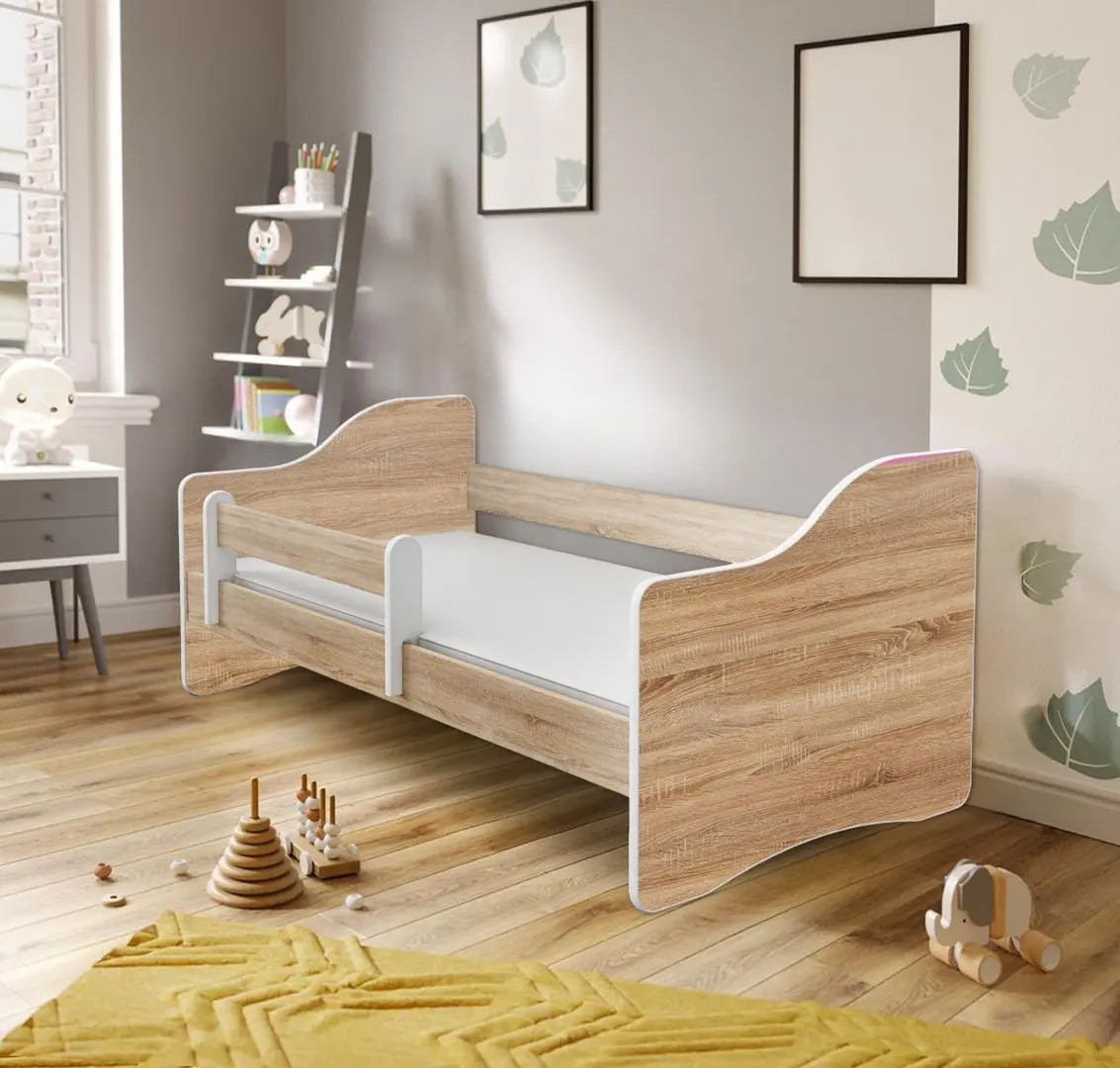 Pat ACMA Meble Acma III Happy 70x140 bariera/saltea 6cm (Sonoma Oak)