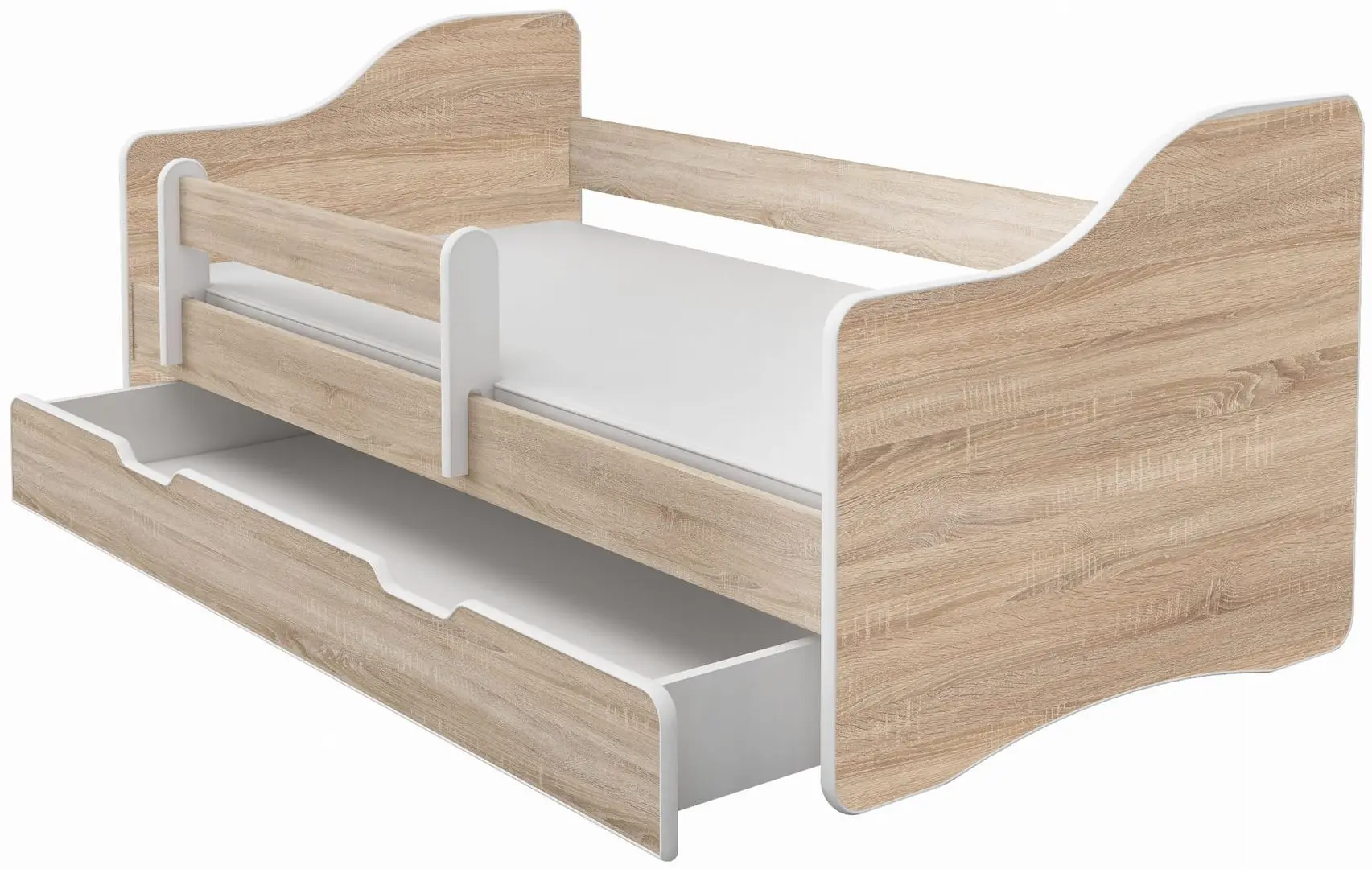 Pat ACMA Meble Acma III Happy 70x140 bariera/sertar/saltea 6cm (Sonoma Oak)