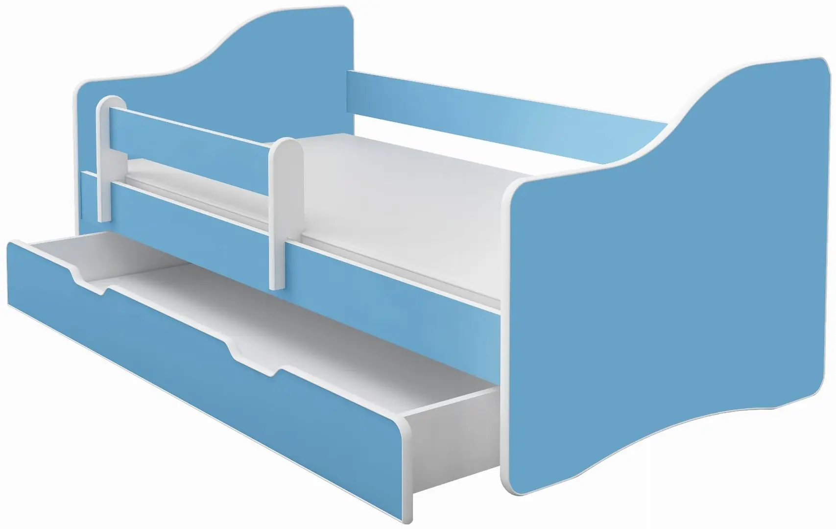 Pat ACMA Meble Acma III Happy 80x160 bariera/sertar/saltea 7cm (Blue)