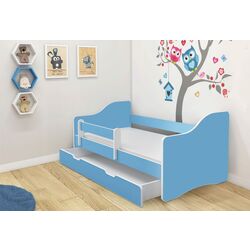 Pat ACMA Meble Acma III Happy 80x160 bariera/sertar/saltea 7cm (Blue)