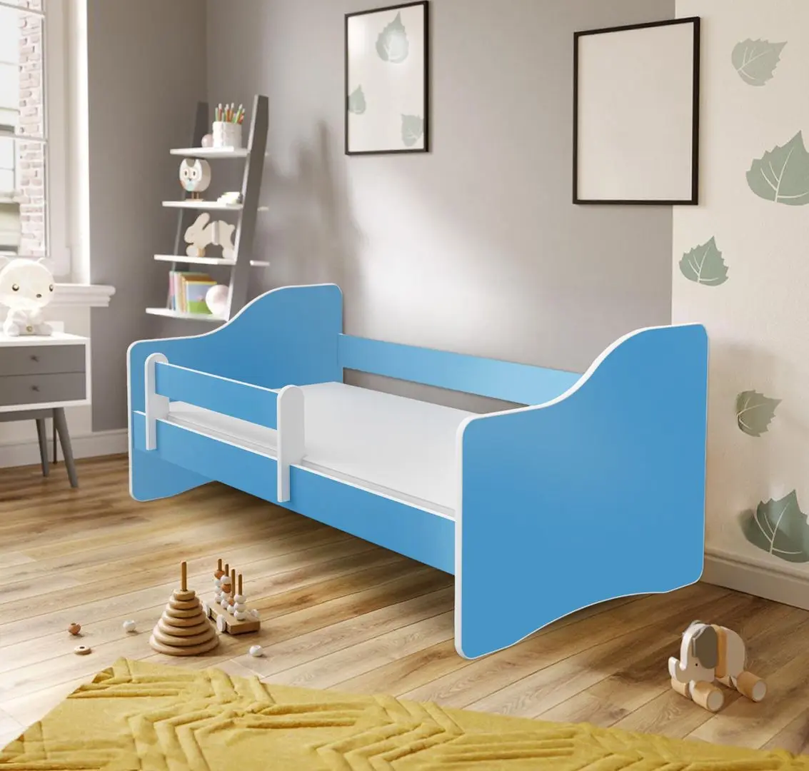 Pat ACMA Meble Acma III Happy 80x180 bariera/saltea 7cm (Blue)