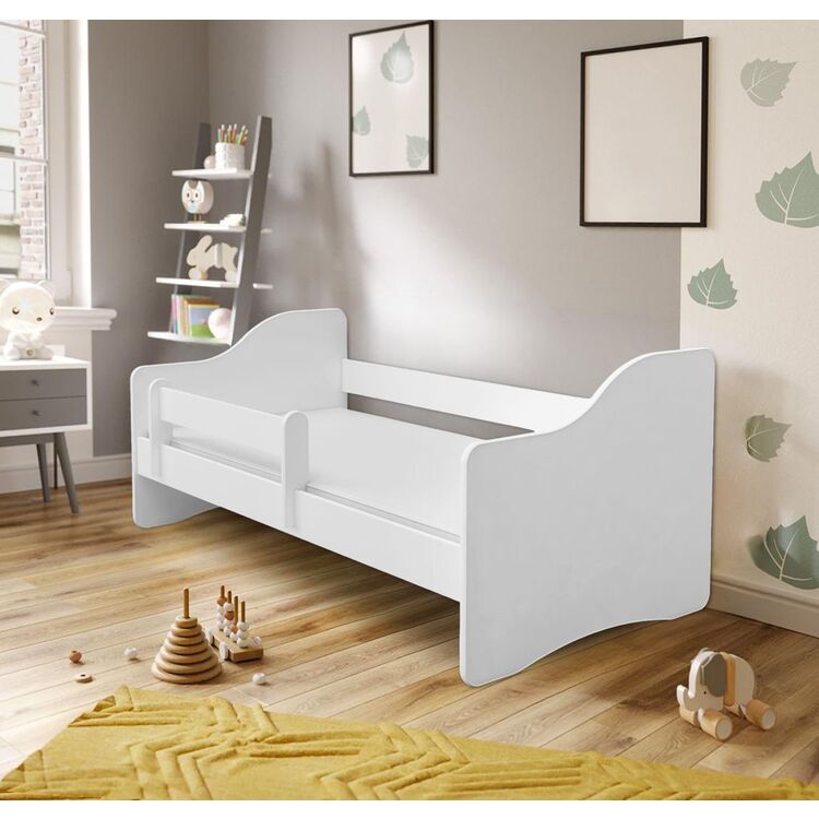 Кровать ACMA Meble Acma III Happy 80x180 бортик/матрас 7cm (White)