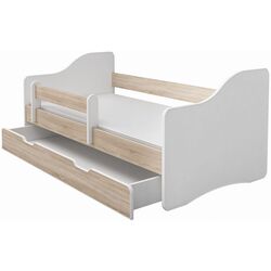 Pat ACMA Meble Acma III Happy 80x180 bariera/sertar/saltea 7cm (White/Sonoma Oak) Thumb