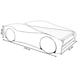 Pat ACMA Meble Acma V/Car №2 80x160 saltea 7cm (Blue) Thumb