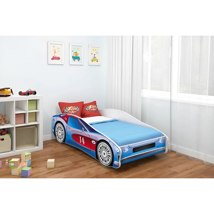 Кровать ACMA Meble Acma V/Car Nr.2 80x160 матрас 7cm (Blue)