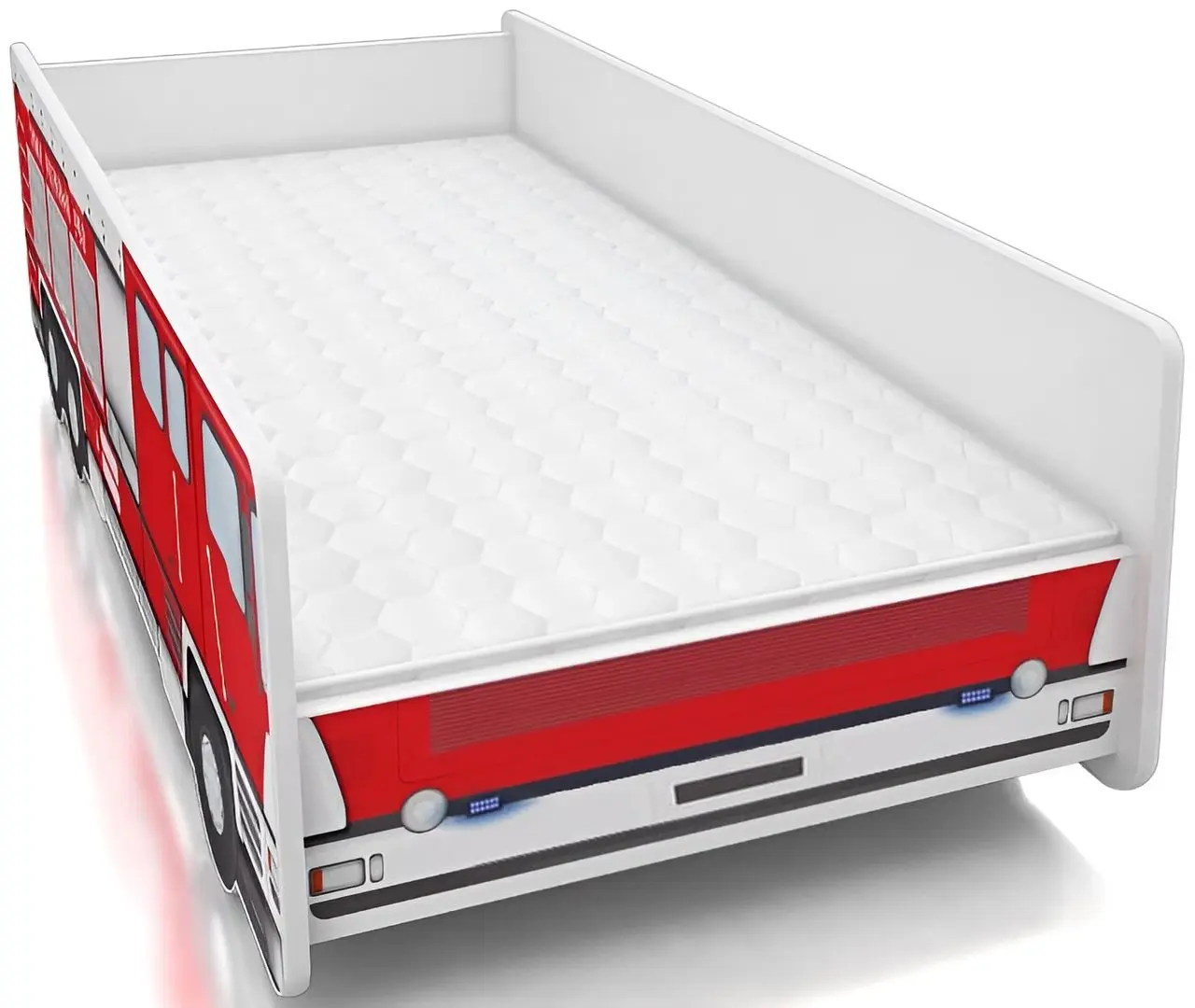 Pat ACMA Meble Acma VI/Fire Truck 70x140 saltea 6cm (Red)