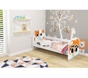 Pat ACMA Meble Acma VII Animals/Kitten 70x140 bariera/saltea 6cm (White/Orange)