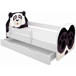 Pat ACMA Meble Acma VII Animals/Panda 80x180 bariera/sertar/saltea 7cm (White/Black) Thumb