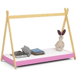 Pat Akord Gem cu saltea 80x180 (Pink)