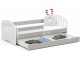 Pat Akord Play cu saltea 80x180 (White/Grey)