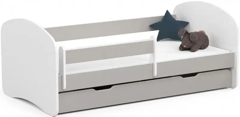 Кровать Akord Smile с матрасом 80x160 (White/Grey)