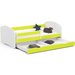 Кровать Akord Smile с матрасом 90x180 (White/Lime) Thumb