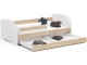 Pat Akord Smile cu saltea 90x180 (White/Sonoma Oak)