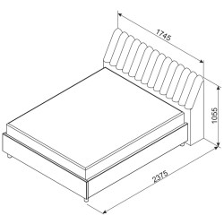Кровать Ambianta Bremen 1.6m Thumb