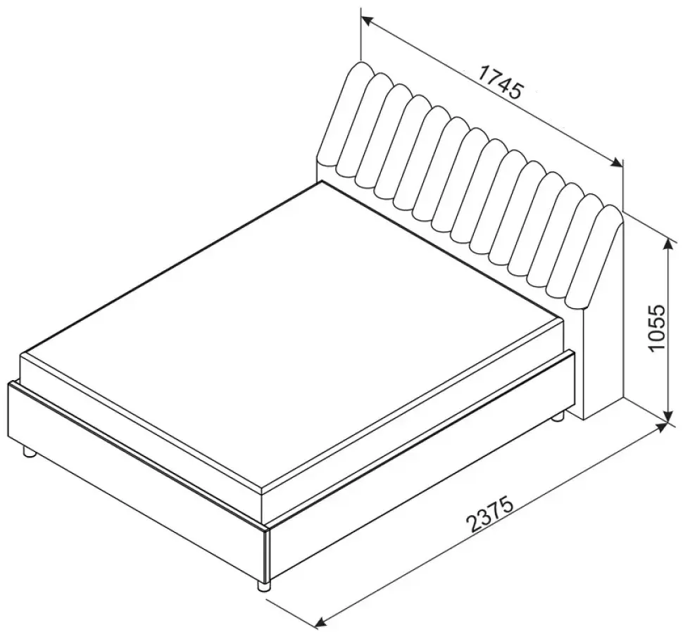 Кровать Ambianta Bremen 1.6m - 5