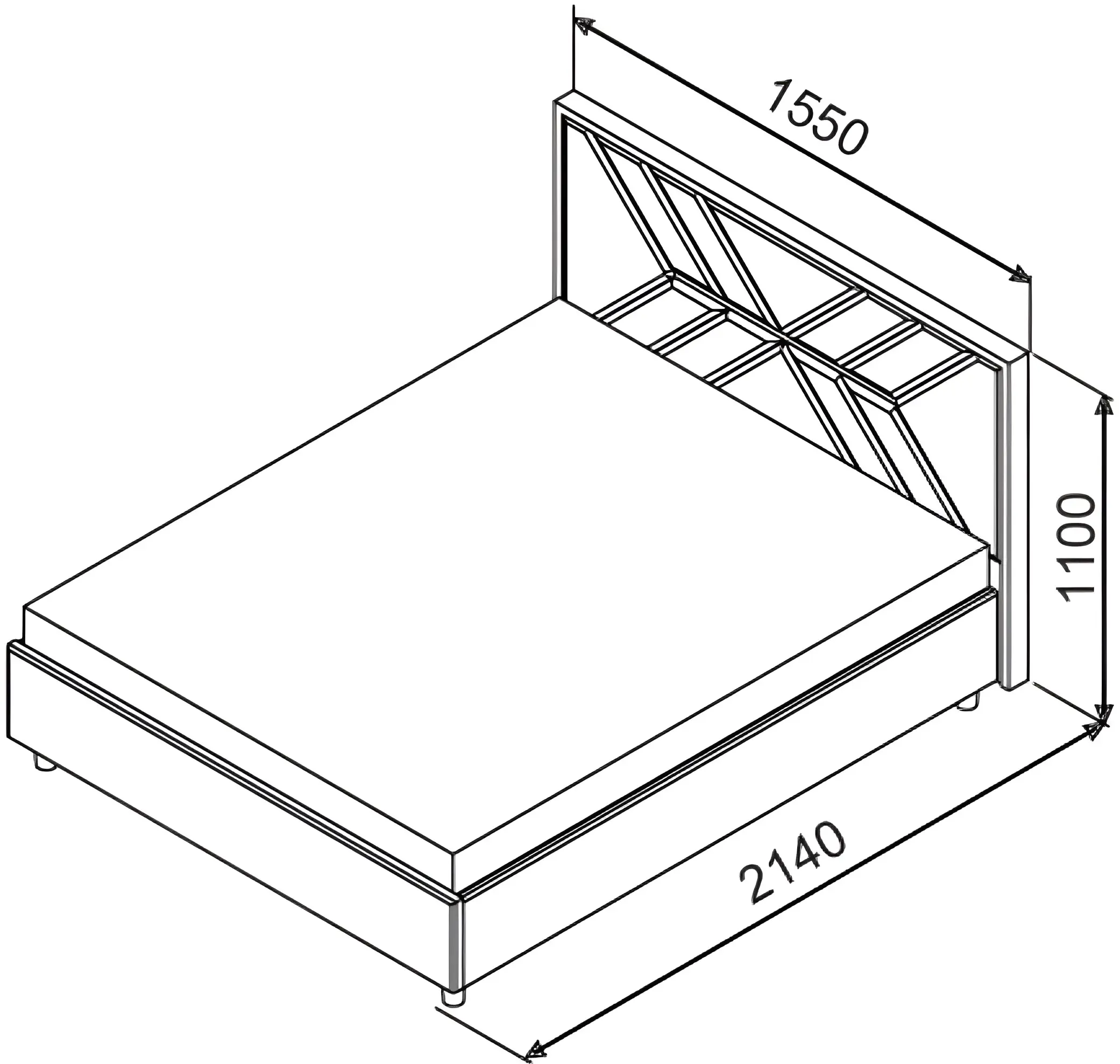 Кровать Ambianta Dally 1.4m - 4