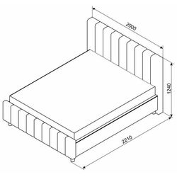 Кровать Ambianta Fancy 180x200 Thumb