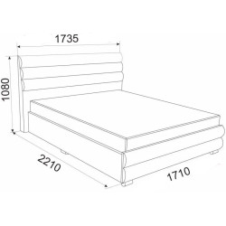 Кровать Ambianta Kosmo 1.6m Thumb