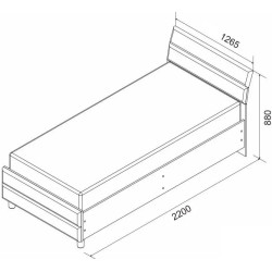 Кровать Ambianta Kosmo Star 1.2m Thumb